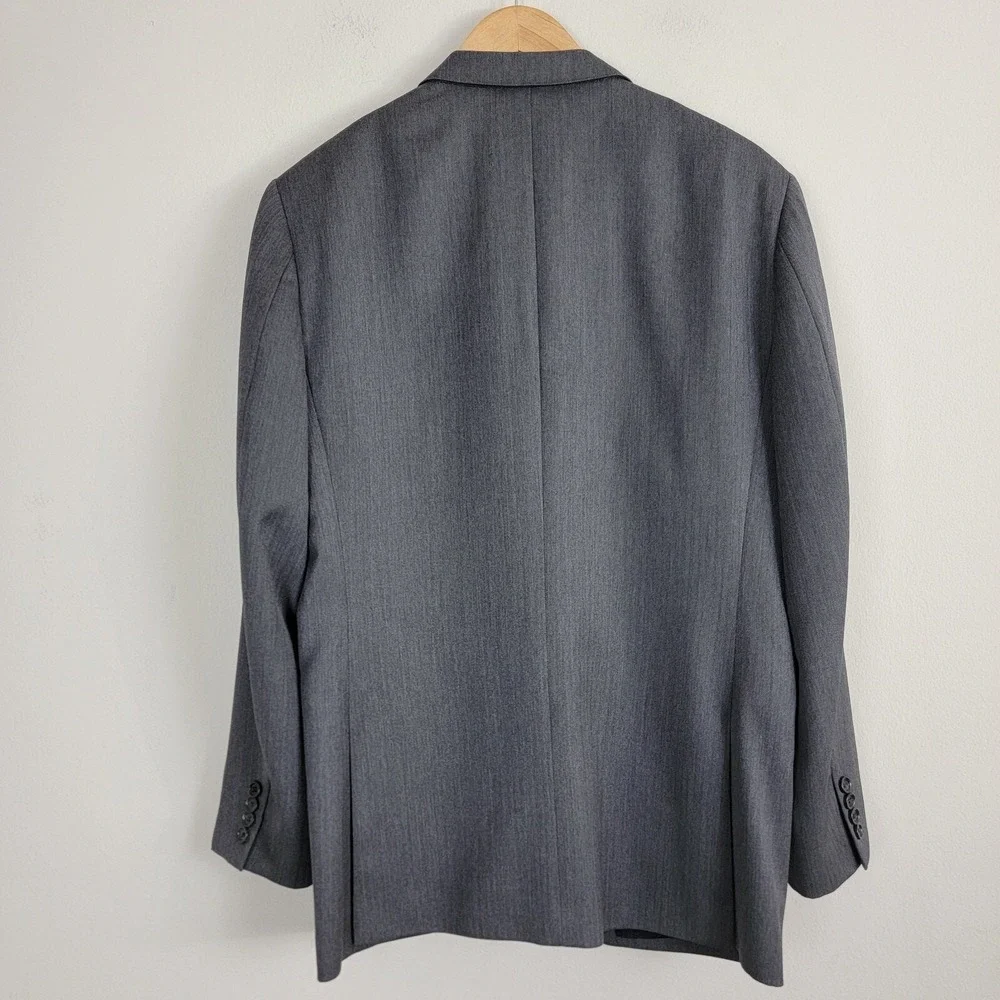 J Crew Ludlow Blazer Jacket Single Breasted Mens 40R Gray Double Vented Collared